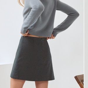 Aritzia wool blend miniskirt